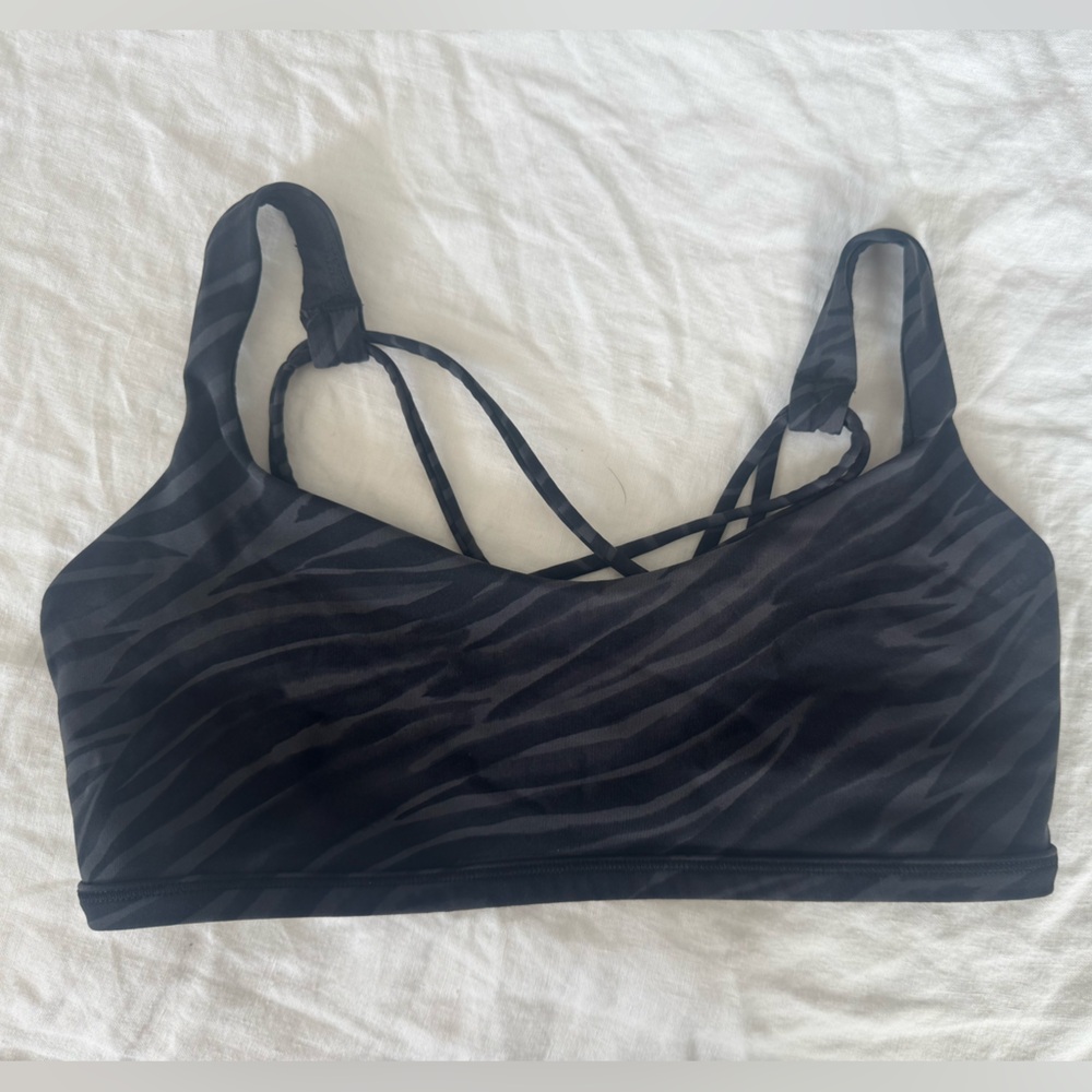lululemon athletica Black Zebra Sports Bra